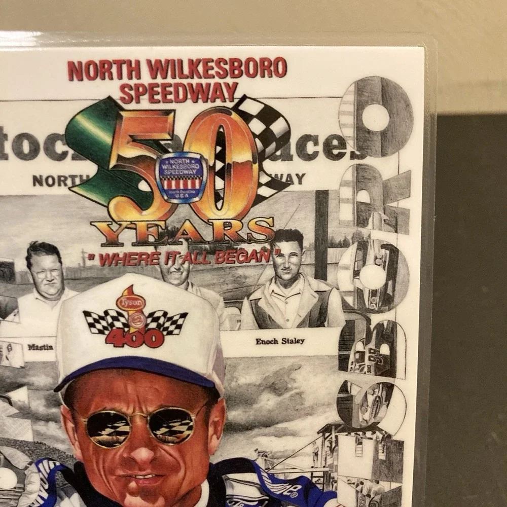 North Wilkesboro Speedway 50 Years Post Card Laminated Print Tyson Holly‎ Farms